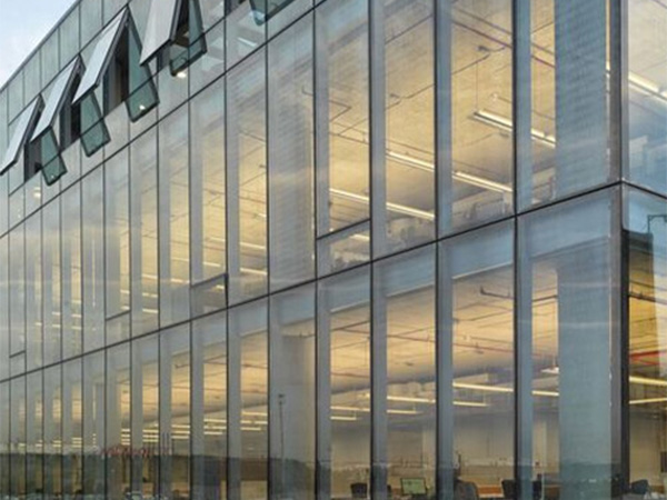 Glass Curtain walls and A glass curtain wall is a non-load bearing exterior wall system that is typically made up of glass panels and metal framing.   