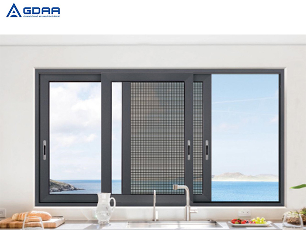 Aluminum casement window good sealing, sound insulation performance is excellent, thickening