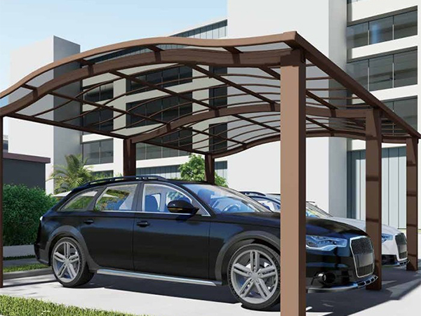 easy-installed aluminium carport for home, for outdoor, sunscreen and beautiful atmosphere